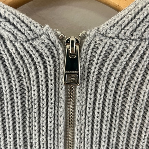 Zadig & Voltaire Moore Light Grey Hooded Knit Cardigan Sweater Size XS/S - Picture 7 of 14